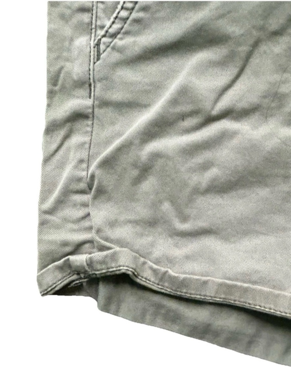Women’s American Eagle Midi Stretch Khaki Shorts Size 2 - Picture 2 of 4